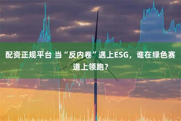 配资正规平台 当“反内卷”遇上ESG，谁在绿色赛道上领跑？